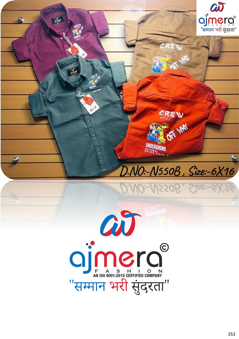 Kids Cotton Shirt — VNA-N550B