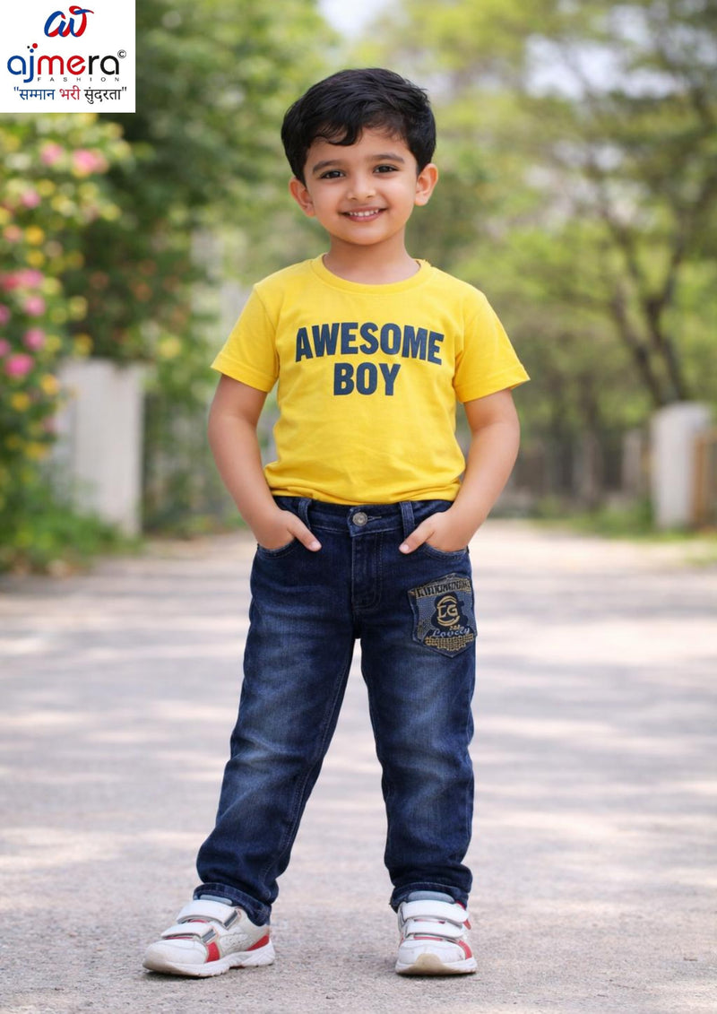 Kids Slub Jeansin Surat — LGS-STATE SPRAY SLUB