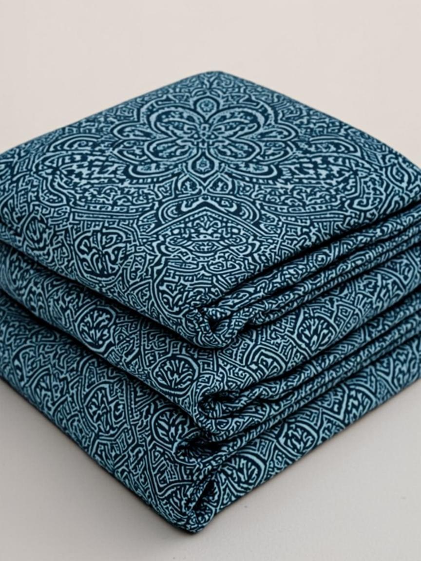 Teal Mandala Printed Bedsheet — Glace Cotton 250 TC