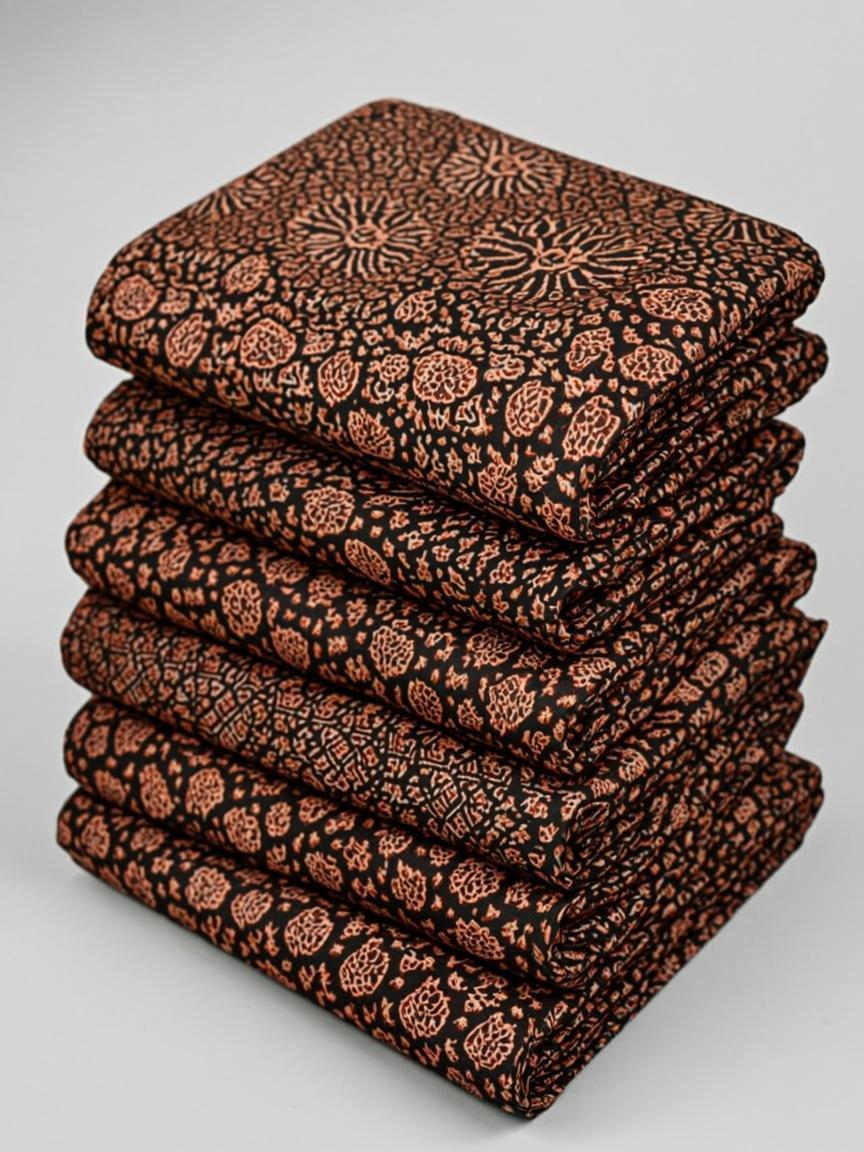 Earthy Kalamkari Print Dress Material