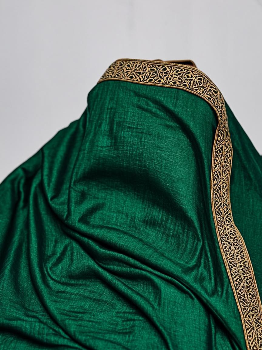Emerald Dabka Embroidered Velvet Dupatta