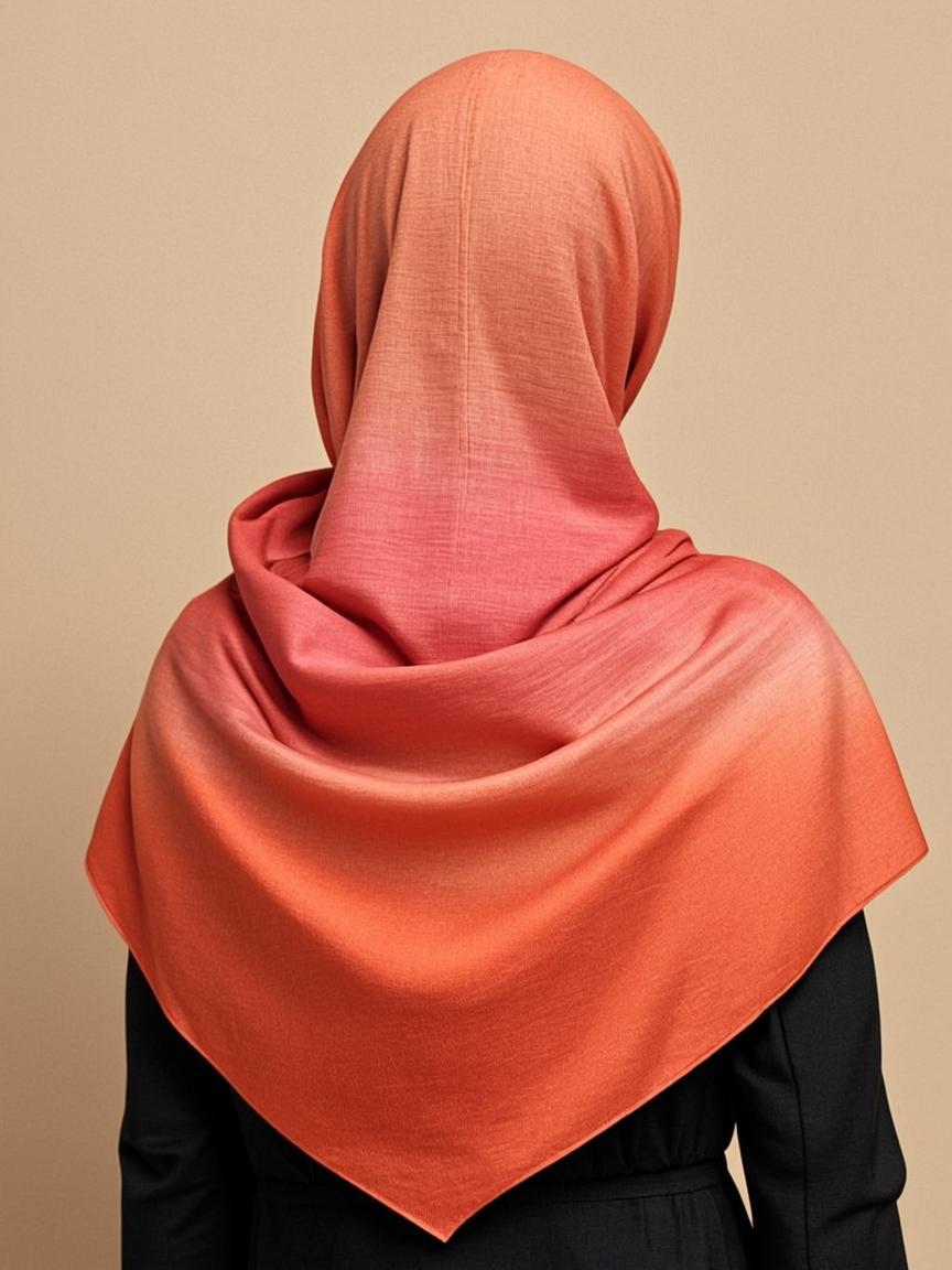 Sunset Ombre Silk Dupatta