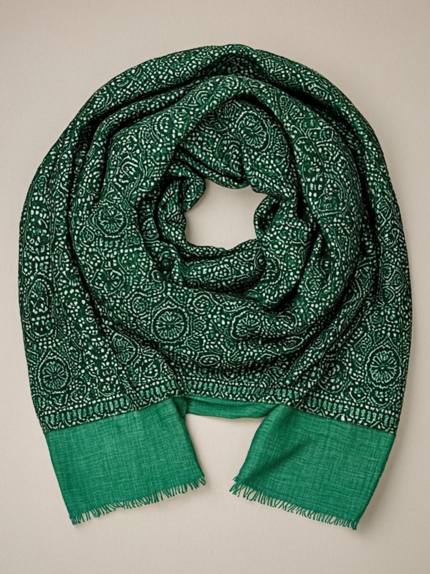 Turquoise Kutch Mirror Work Dupatta