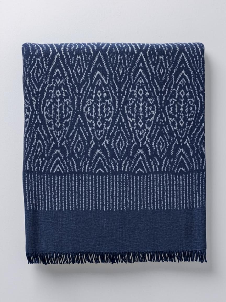 Indigo Ikat Woven Dupatta