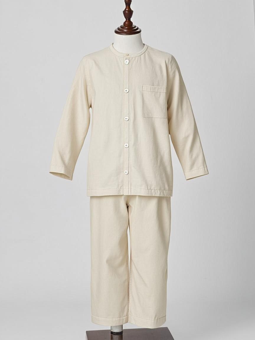 Lavender Hand Block Printed Cotton Silk Kids Kurta Set