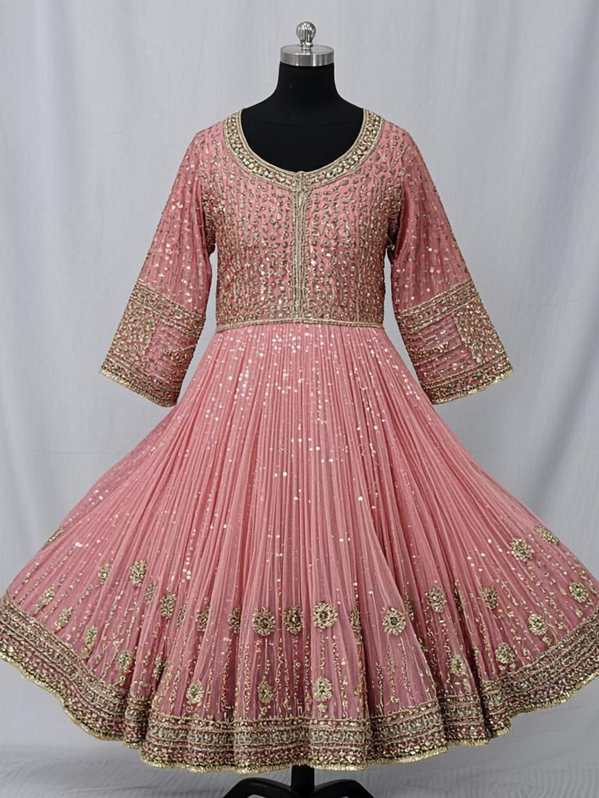 Royal Blue Hand Block Printed Cotton Silk Kids Lehenga Choli