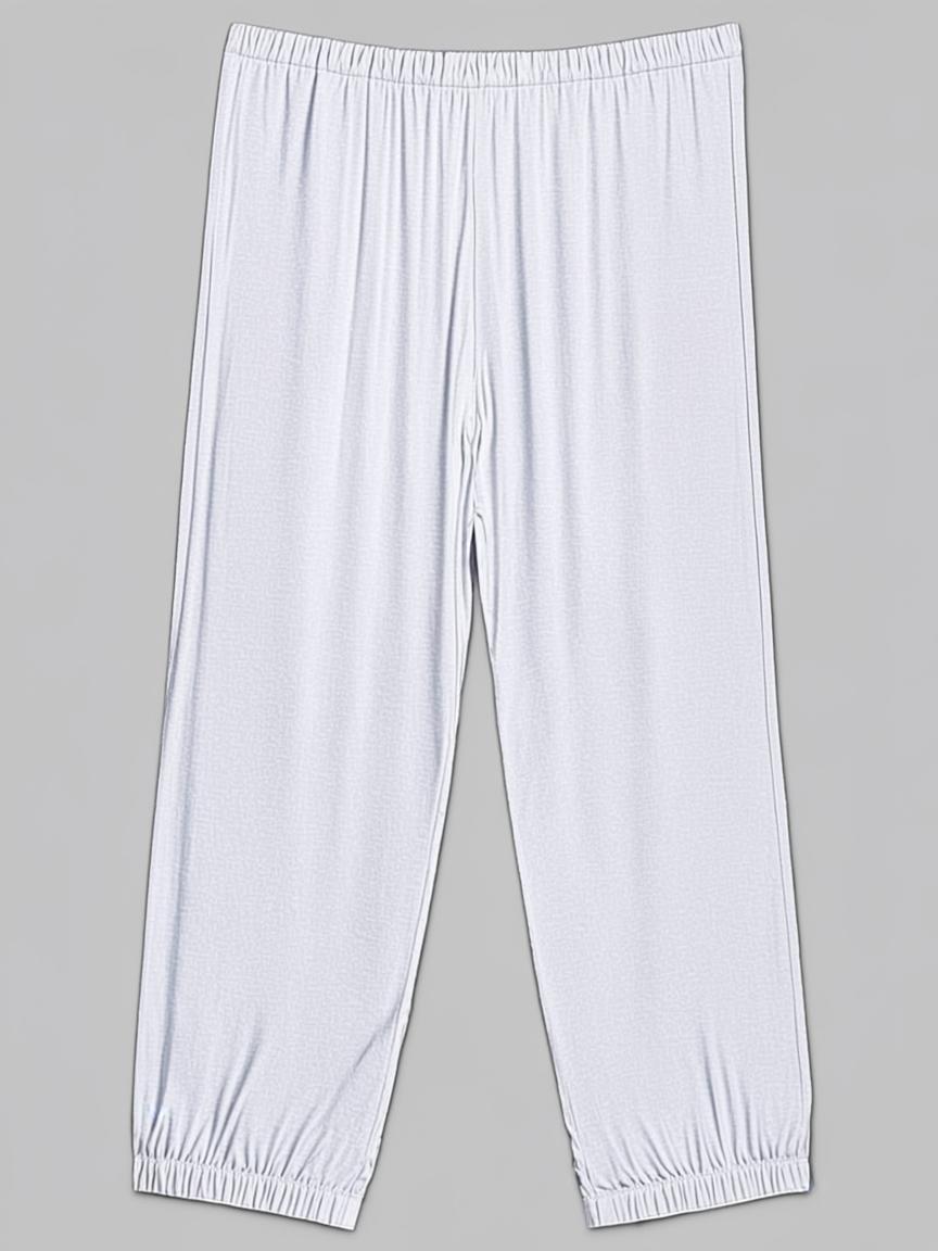 White Cotton Lycra Churidar Leggings
